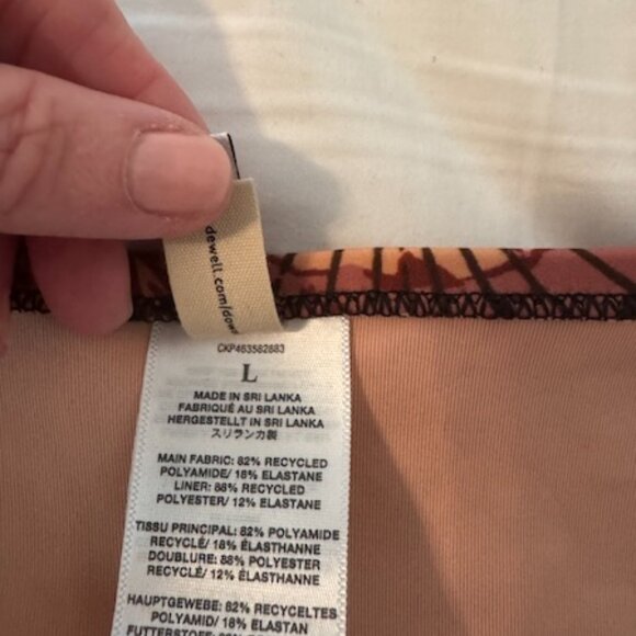 Madewell Bikini Bottom Pink/Coral Print Size L - Picture 5 of 5